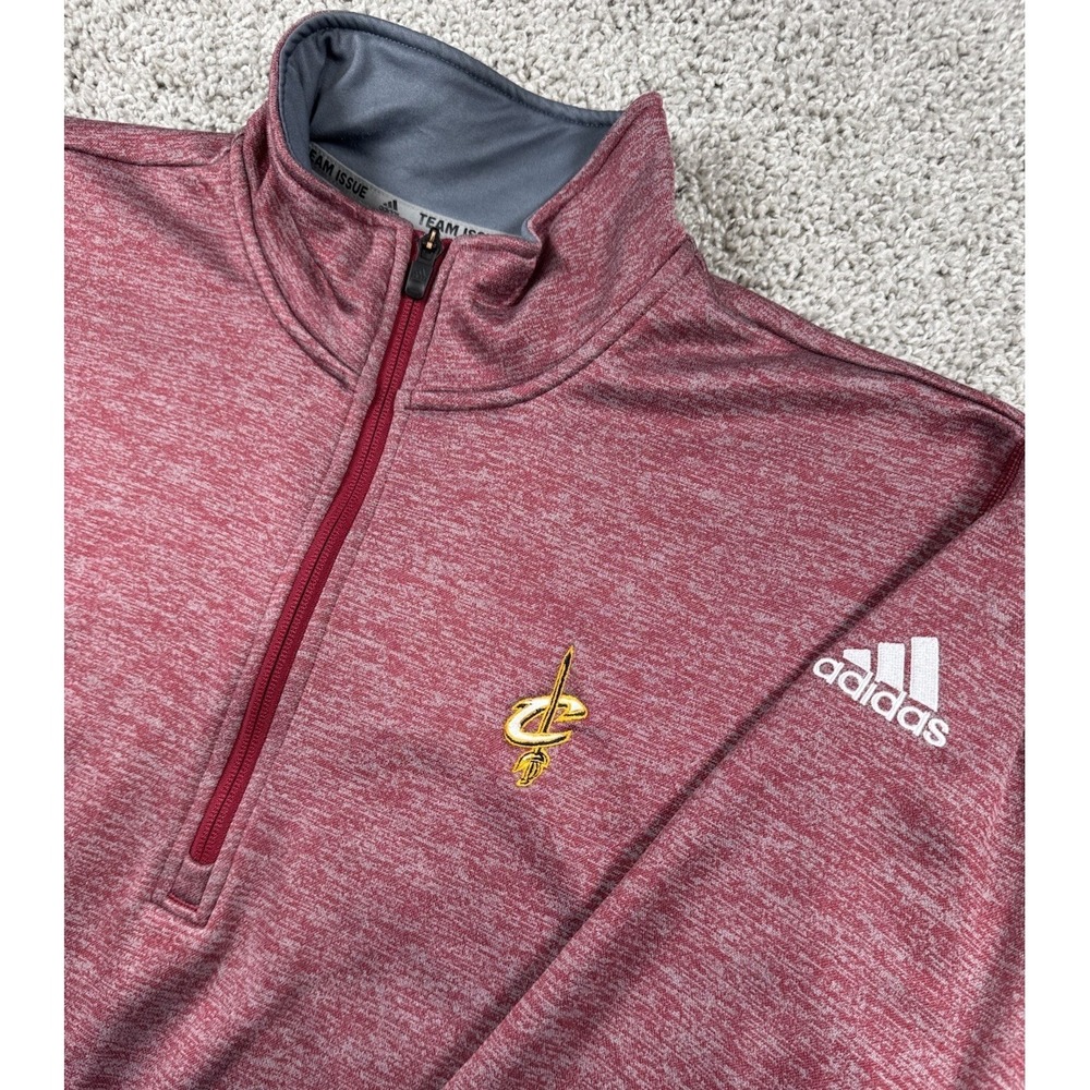 Adidas Cleveland Cavaliers Team Issued Quarter Zip Pullover Climawarm Mens XL